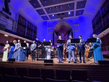 Performance of Piccinni with the Early Music Ensemble at the Sydney Conservatorium. Opera singers performing in a Piccinni concert with the Early Music Ensemble at the Sydney Conservatorium.