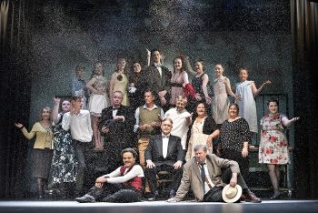 A Wonderful Life — ensemble. Cast of A Wonderful Life on stage.