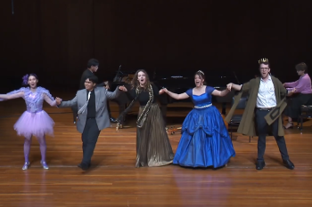 Storia di Melodia; Leah Bell as Maria Callas. Leah Bell portraying Maria Callas in Storia di Melodia.