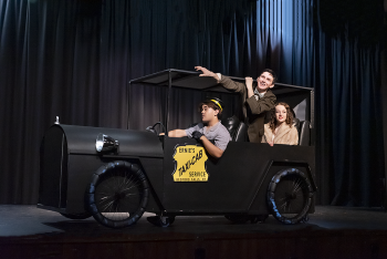 A Wonderful Life; Leah Bell as Mary Hatch Bailey. Leah Bell as Mary Hatch Bailey in a stage performance of A Wonderful Life.