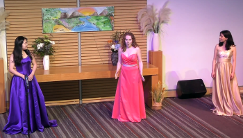 Trio performance with Sydney Opera Society. Leah Bell singing in a trio at a Sydney Opera Society concert.